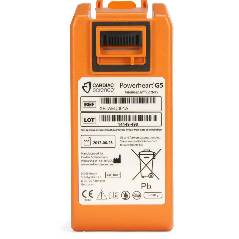 Cardiac Science Powerheart ® G5 Intellisense ™ Battery