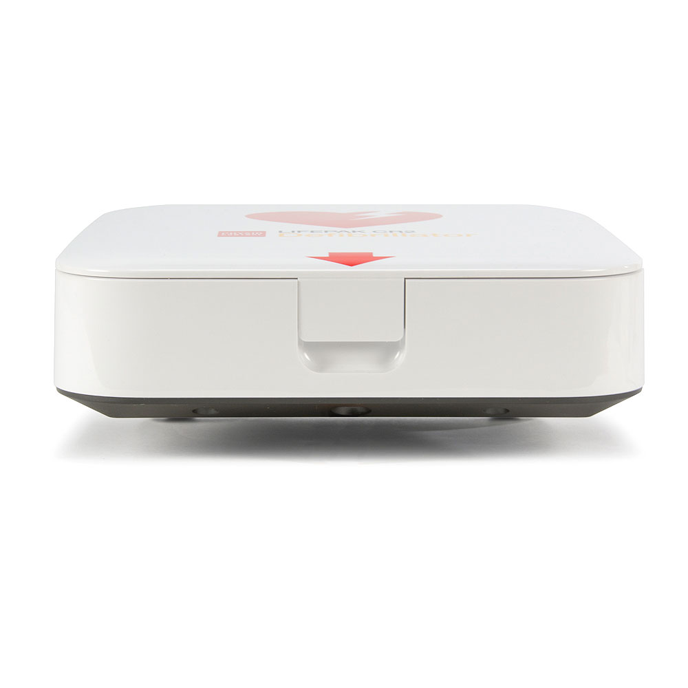 Physio-Control LIFEPAK® CR2 Semi-Automatic AED (Wi-Fi, English) with a handle